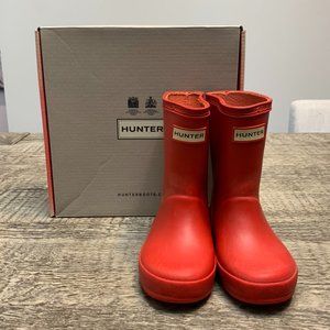 Hunter Kids Original Boots Size: 23 (7) Red